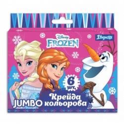 Мел 1Вересня JUMBO Frozen 6 шт. цветной 400407