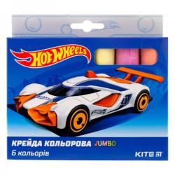 Мел Kite JUMBO Hot Wheels 6шт. цветной HW19-073