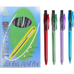 Ручка кулькова автоматична Duoyi 0,7мм синя