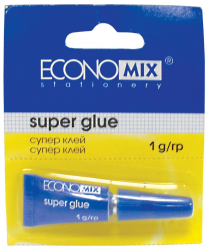 Суперклей гелевий Economix 1гр на блістері E41207