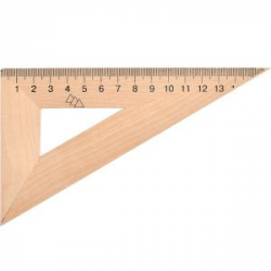 Трикутник 16см дерев'яний 30*90*60 TD-1636