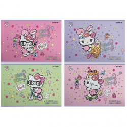 Альбом для малювання 12 аркушів на скобі Hello Kitty  Kite HK23-241