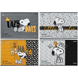 Альбом для малювання 12 аркушів на скобі Peanuts Snoopy  Kite SN23-241