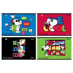 Альбом для рисования 24 листа на скобе глитер KITE Snoopy SN22-242