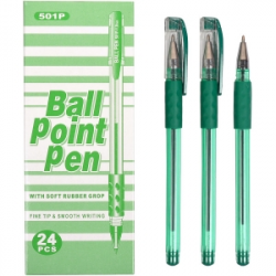 Ручка масляная Ellott 1мм 1мм TZ501 зеленая