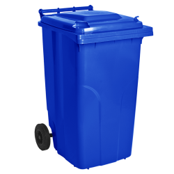 Бак мусорный 120л на колесах синий Алеана 122064-син