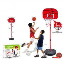 Баскетбольне кільце на стійці (мет., щит пластиковий, кільце металеве, сітка, м'яч, насос) MR 1132-2