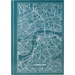 Блокнот А4 96 листов клетка  Maps London  AXENT 8422-516-A