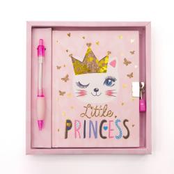 Блокнот на замочке  Маленькая принцесса  56 листов с ручкой Malevaro W361960-A