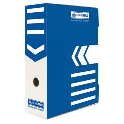 Бокс архивный 100 мм картонный синий BUROMAX ВМ.3261-02