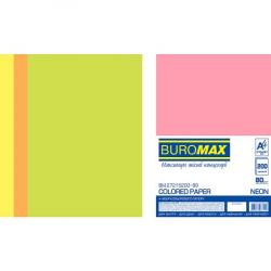 Бумага А4 80 г/м2 Neon, 4*50/200 л. BUROMAX BM.27215200-99