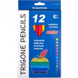 Набір олівців кольорових кількість кольорів 12 COLOR-IT Luminoso elastico JAMBO