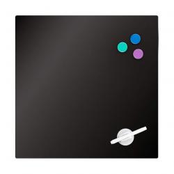 Доска стеклянная магнитно-маркерная черная 45х45 см Axent 9614-01-A