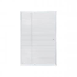 Душові двері в нішу Qtap Pisces WHI2012-13.CP5 120-130x185 см, скло Pattern 5 мм