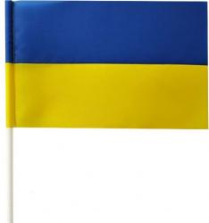 Прапорець України 14*23 см, атлас П3АТ