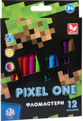 Фломастери 12 кольорів  Pixel One  Школярик 314022001