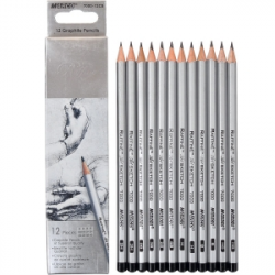 Набір олівців чорнографітних Marco Raffine 3H-4B 12шт.  7000/12mix