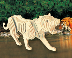 Дерев'яна збірна модель Тигр
