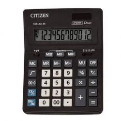 Калькулятор 12-ти розрядний 200*157*35 мм CITIZEN CDB-1201BK