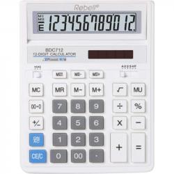 Калькулятор 12-ти разрядный 203*158*31 мм Rebell BDC-712 WH