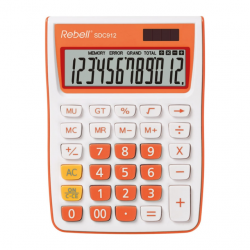 Калькулятор 12-ти розрядний 145*104*26 мм Rebell SDC-912OR