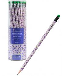 Олівець графітний HB з гумкою Lavender Axent 9009/36-12-А