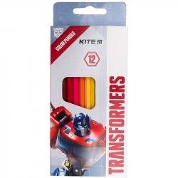 Карандаши цветные 12 цветов Transformers Kite TF21-051