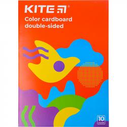 Картон кольоровий А4 10 аркушів 10 кольорів двосторонній Fantasy  KITE K22-255-2