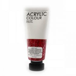 Краска акриловая 22 мл  Glitter Carmine  VITEL GFP107