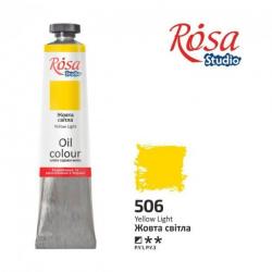 Краска масляная Желтая светлая 60 мл ROSA Studio 326506