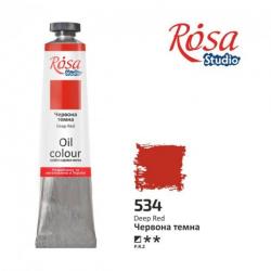 Краска масляная Красная темная 60 мл ROSA Studio 326534