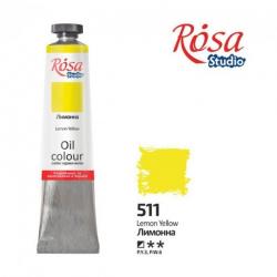 Краска масляная Лимонная 60 мл ROSA Studio 326511