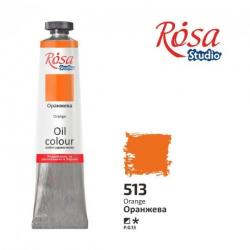 Краска масляная Оранжевая 60 мл ROSA Studio 326513