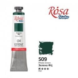 Краска масляная Зеленая ФЦ 60 мл ROSA Studio 326509