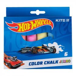 Крейда кольорова 6 штук Jumbo Hot Wheels Kite HW24-073