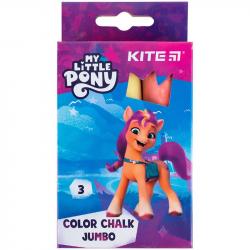 Крейда кольорова 3 штуки Jumbo My Little Pony Kite LP24-077