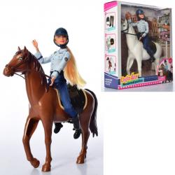 Кукла  Police  с лошадью Defa 8469