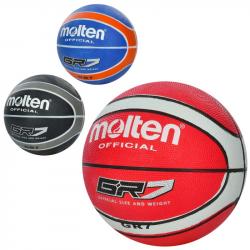 М'яч баскетбольний розмір 7 гума 580-600 г 12 панелей MS 3456