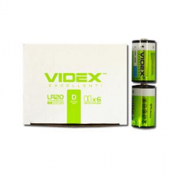 Батарейка щелочная Videx LR2O / D 2pcs SHRINK