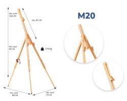 Мольберт-тринога дерев'яний h=142 см Brushme M20