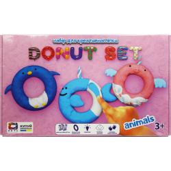 Набор для креативной лепки Donut set Animais 70088