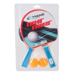 Набір для настільного тенісу 2 ракетки 1 см 3 м'ячики TT24172