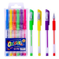 Набір гелевих ручок 6 кольорів 0,7 мм Neon  COLOR-IT  РГН-06