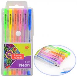Набір гелевих ручок YES  Neon  6 кольорів 0,8мм, 411706