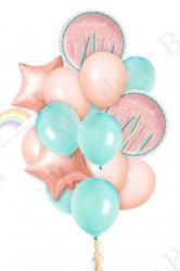 Набір кульок латексних і фольгованих Make a wish 16 штук (12+4) 33930