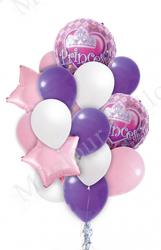 Набір кульок латексних і фольгованих Princess 16 штук (12+4) 33909