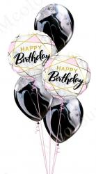 Набір кульок латексних і фольгованих Happy Birthday 5 шт У-009 33695