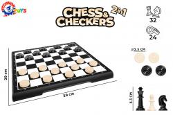 Набір настільних ігор Шахи 2 в 1 ТехноК 9079