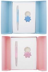 Набір подарунковий ручка кулькова + брелок синій LANGRES Star LS.122014-02