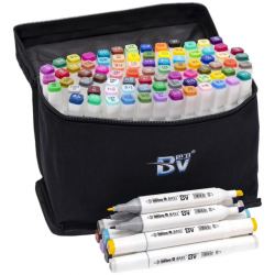 Набір скетч-маркерів 80 кольорів у сумці BV820-80